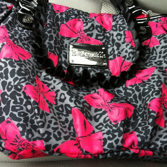 Reserved Betseyville cheetah with bows medium bag