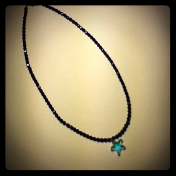 starfish necklace;beaded