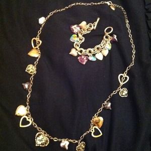 BUNDLE!! Betseyjohnson charm bracelet and necklace