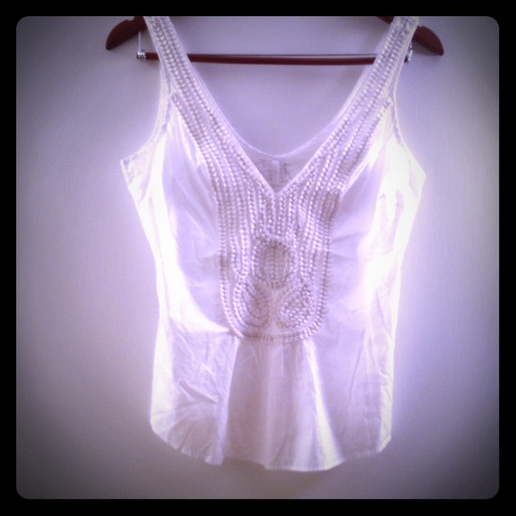 7 for all mankind white cotton top