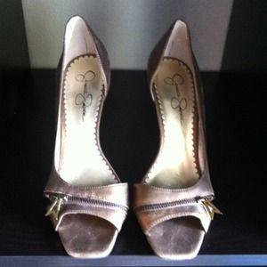 Jessica Simpson Shoes - REDUCED! Jessica Simpson bronze peep toe pumps Jessica Simpson Shoes - REDUCED! Jessica Simpson bronze peep toe pumps