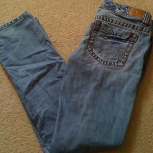 Lbwants2-destroyed straight legged jeans