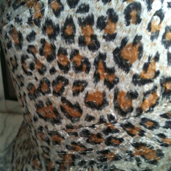 Sequin cheetah print hat - Picture 2 of 3