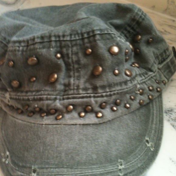 Army studded jean hat - Picture 3 of 4