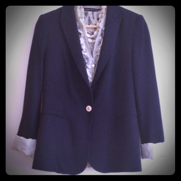 Zara jersey blazer