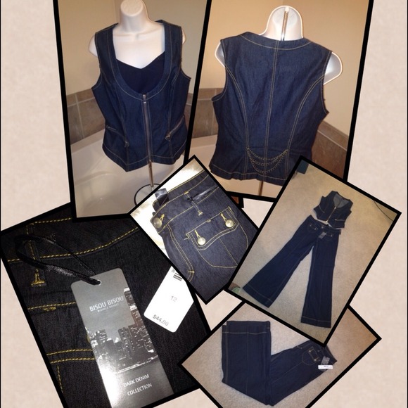 💢Sold to @ carole114 Bisou Bisou denim set.