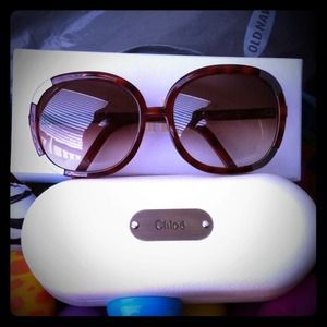 Reserved!!  Chloe sunglasses with case, box, cloth