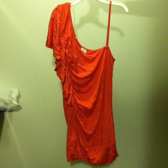 🔴SOLD- Hot pink dress/shirt.
