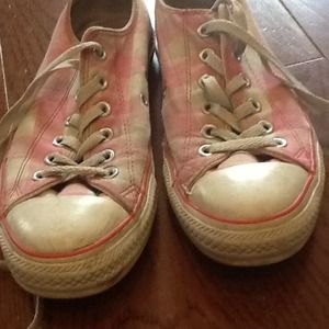 Pink and White All Star Converse