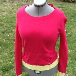 Aeropostle Lime and Fuchsia sweater
