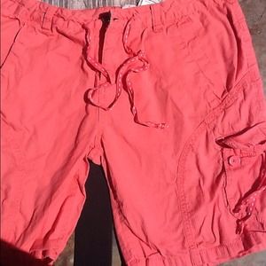 END OF SUMMER SALE-Children's orange cargo shorts