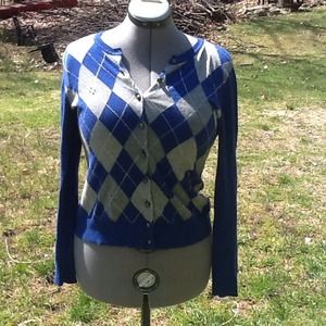 Blue and Grey Cardigan