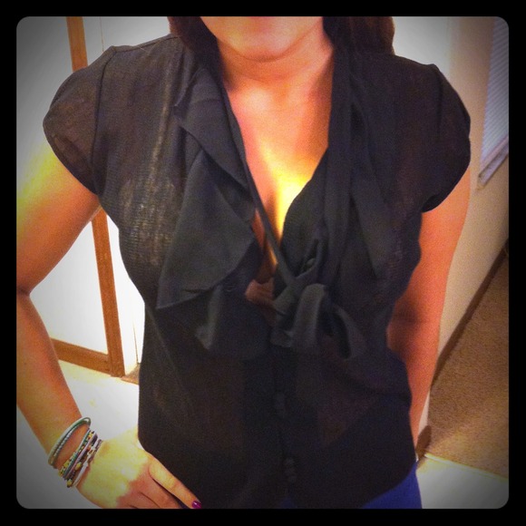 Banana Republic Lace & Chiffon top