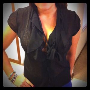 Banana Republic Lace & Chiffon top