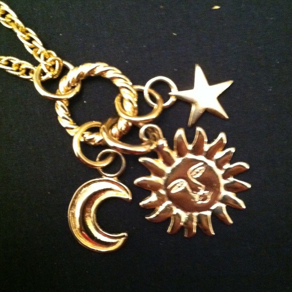 Sun, Moon, and Star Pendant - Picture 1 of 2