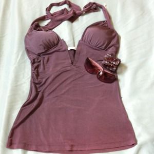 SOLD...Plum Halter top!!