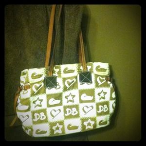 Dooney & Bourke brown & white purse