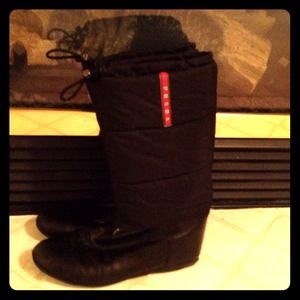 RESERVED!!! Prada Quilted and Leather Boots
