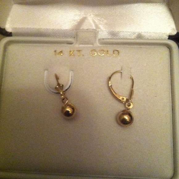 14 karat gold hoops