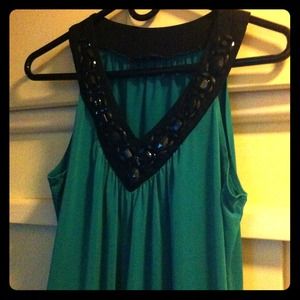 Dressy teal shirt
