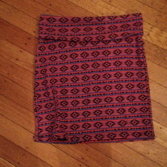 tribal print skirt