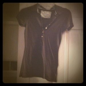 Brown collar shirt