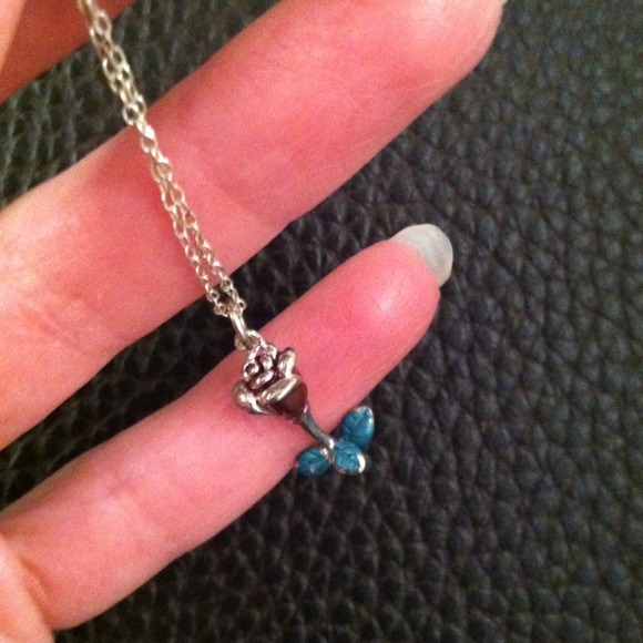 Sterling Rose Necklace - Picture 3 of 3