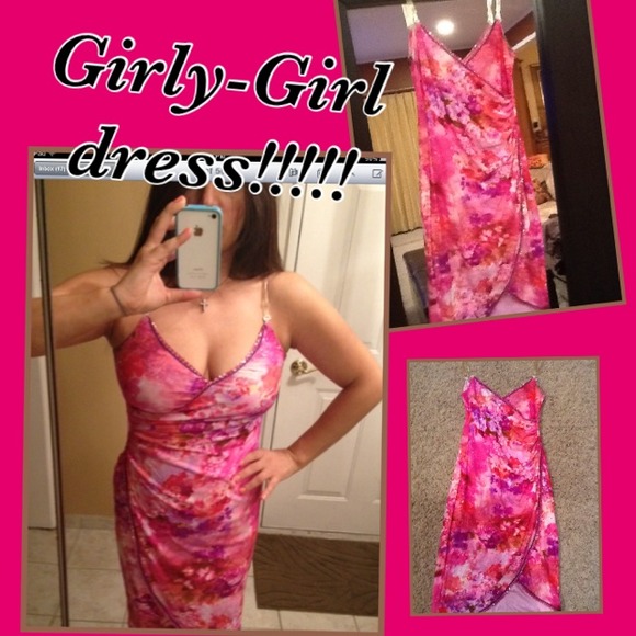 Pink flower dress