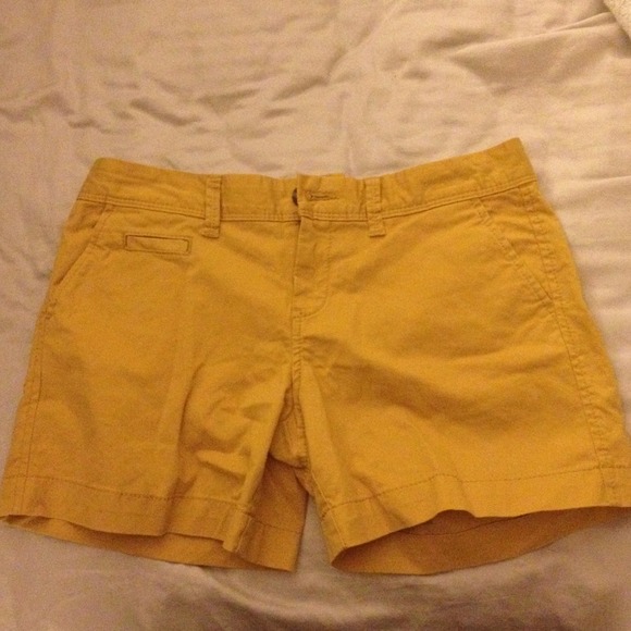 Yellow khaki shorts