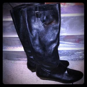 Cathy Jean Boots - ✋Rsvd for @neyy_89 ✋Wedged Leather Black Boots Cathy Jean Boots - ✋Rsvd for @neyy_89 ✋Wedged Leather Black Boots