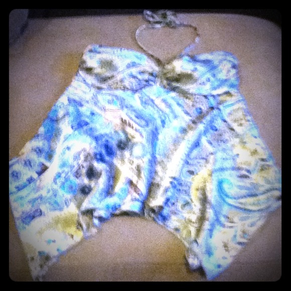 REDUCED!!!-Silky multicolored halter