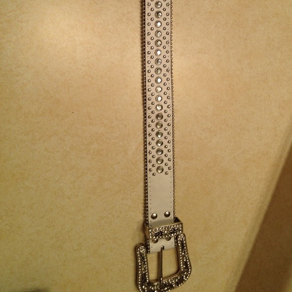 REDUCED!!! White bling belt