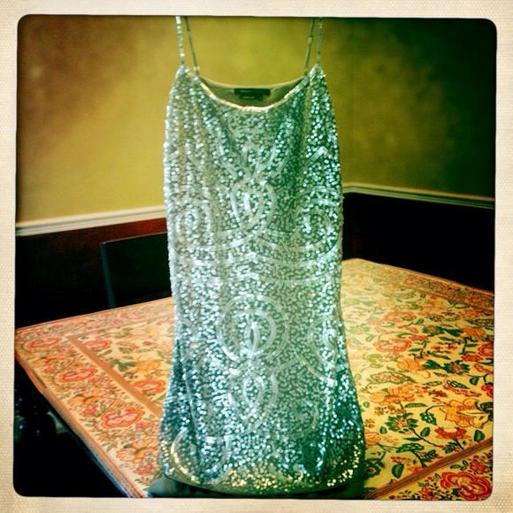 BCBG Max Azaria sequined party dress!