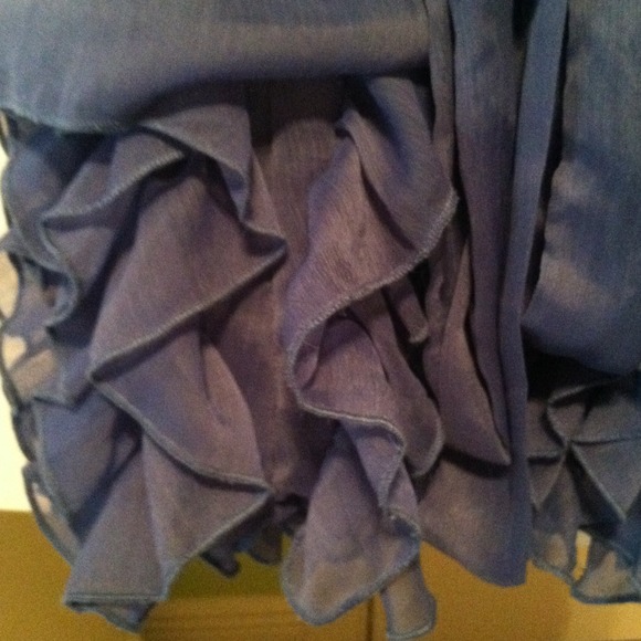 ✨REDUCED!✨Blue dress with ruffles at the bottom! - Picture 2 of 3