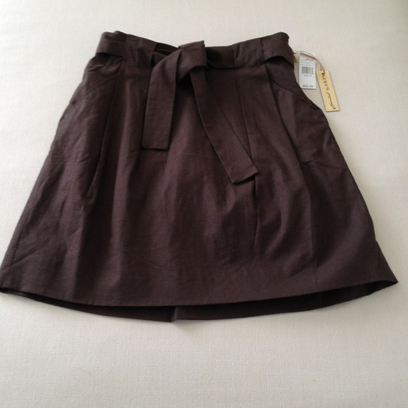 SOLD! 😃 A•B•S pleated linen skirt- Never worn!