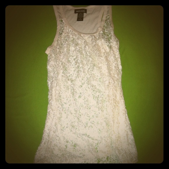 ❌SOLD Solid Lace Wet Seal Tank Top