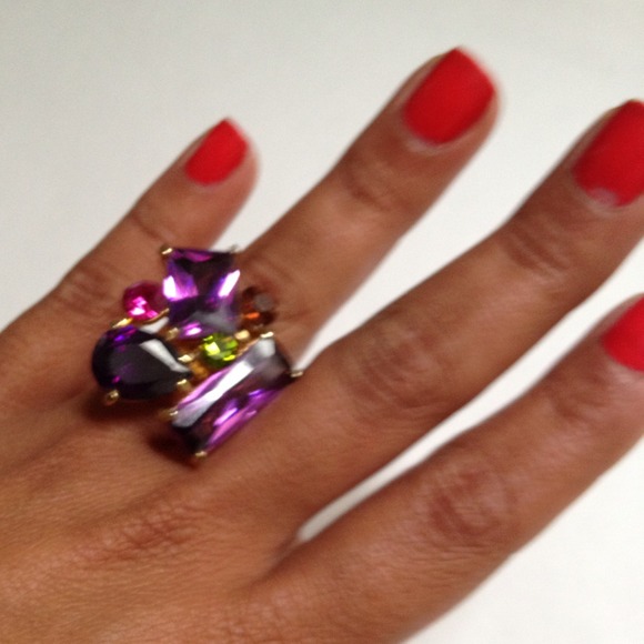 Multi tone cocktail ring