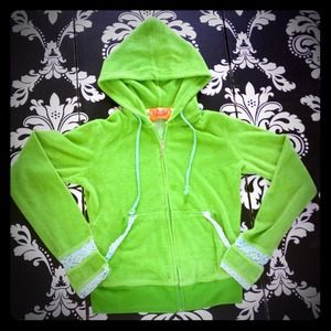💚AUTHENTIC JUICY COUTURE TERRY CLOTH HOODIE SM💚