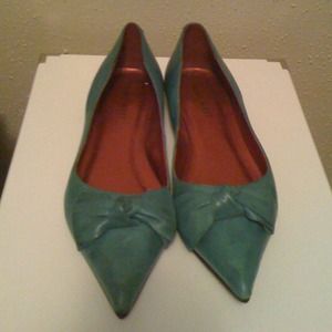 Nine West Shoes - REDUCED Antiqued Blue Nine West Bow Toe Flats Nine West Shoes - REDUCED Antiqued Blue Nine West Bow Toe Flats