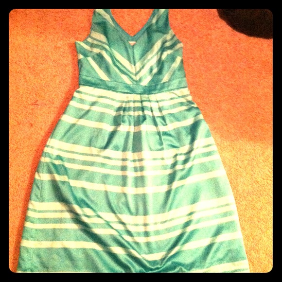 Mint stripped  dress