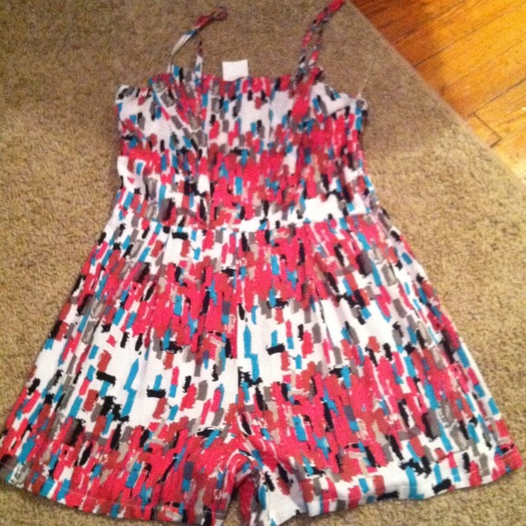 Multi colored romper