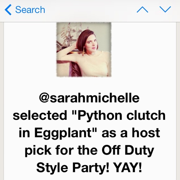 ⭐️HOST PICK⭐️: Python clutch in Eggplant - Picture 4 of 4