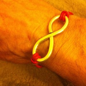 Sterling silver infinity bracelet