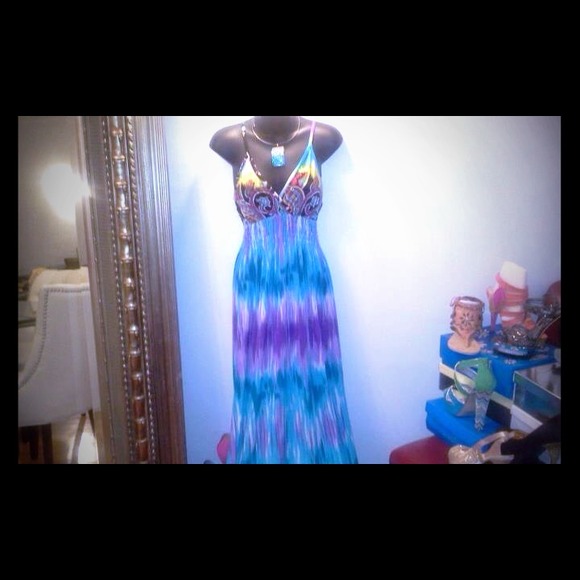 Sundress multi color 98% polyester - Picture 1 of 1