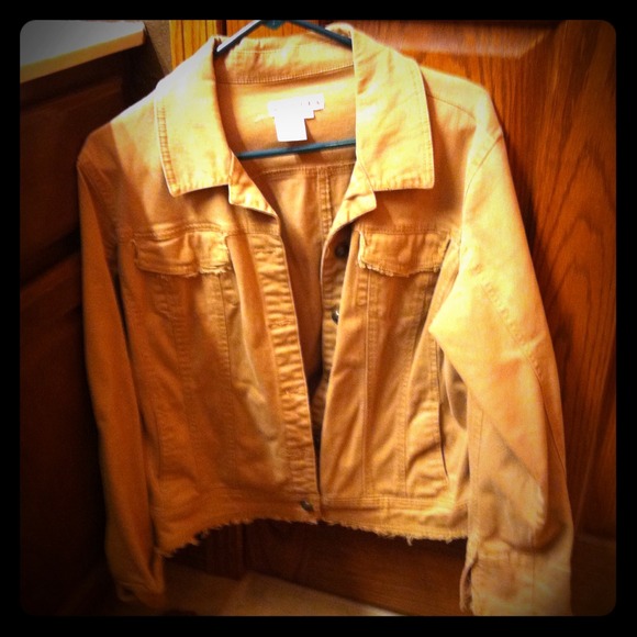 Tan denim jacket
