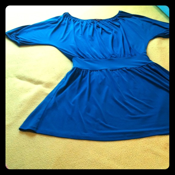 Express M blue mini dress.