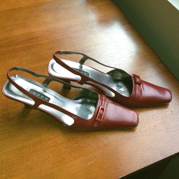 Sexy RED KITTEN HEELS by Hype - Picture 2 of 4