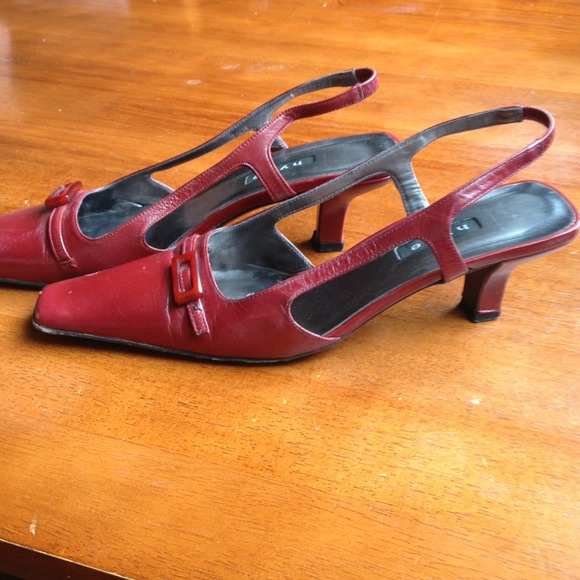 Sexy RED KITTEN HEELS by Hype - Picture 3 of 4