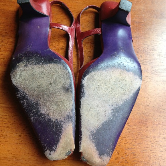 Sexy RED KITTEN HEELS by Hype - Picture 4 of 4