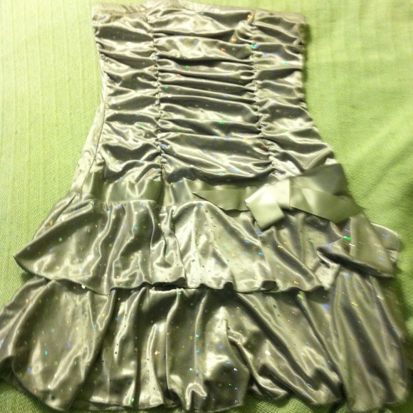 Sexy Silver sparkly dress